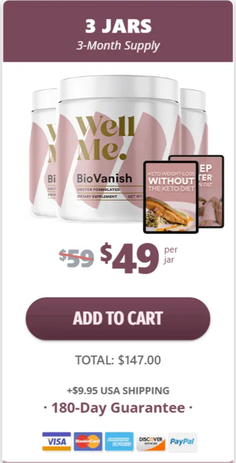 BioVanish offer price